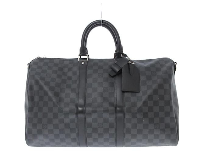 Louis Vuitton Keepall 45 Black Cloth  ref.711408