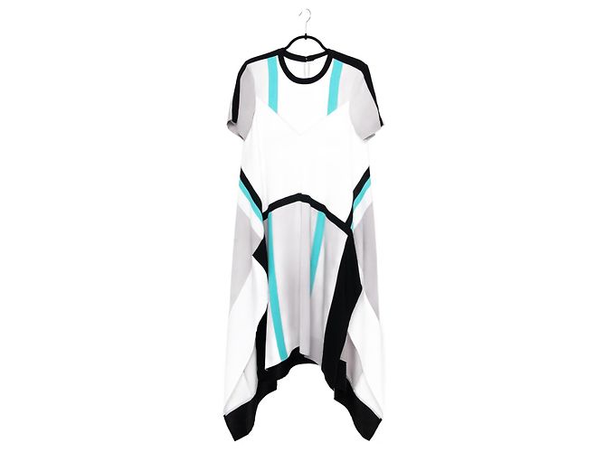 Bcbg Max Azria BCBGMaxazria Landebahn CAIT LMQ62C07 - 36 DOVE mittellanges Kleid Grau