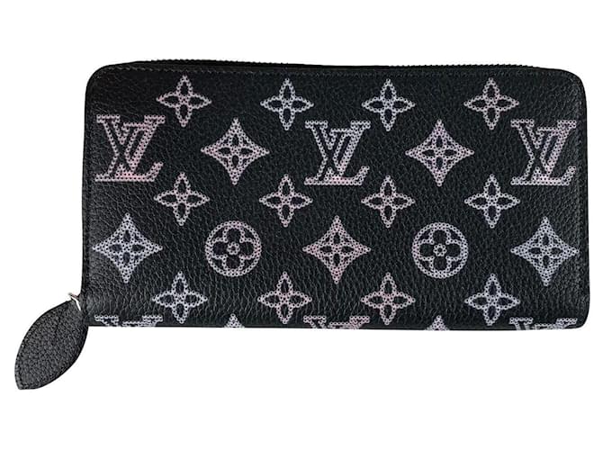 Louis Vuitton Portefeuille zippy Black Leather  ref.711378