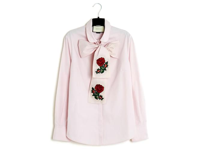 Gucci PINK ROSES FR38 Coton  ref.711416