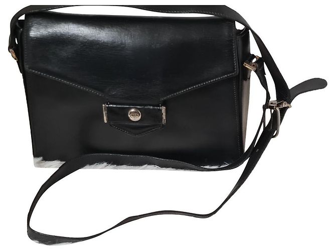 Borsa Christian Dior in pelle nera Nero