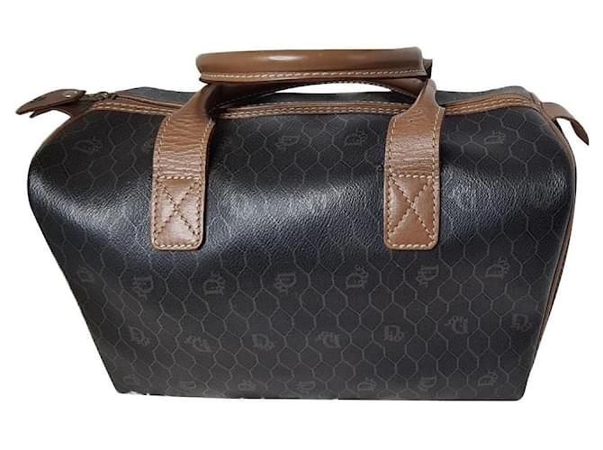 Christian Dior Handbags Brown Cloth  ref.711644