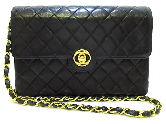 Chanel Timeless Black Leather  ref.711646