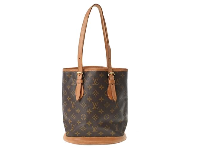 Louis Vuitton Bucket Brown Cloth  ref.711776