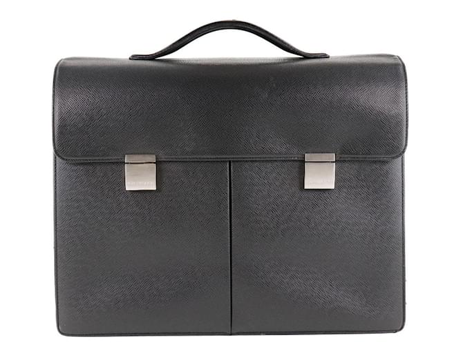 Louis Vuitton Serviette kazan Black Leather  ref.711886