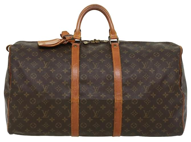 Louis Vuitton Keepall 55 Brown Cloth  ref.712039