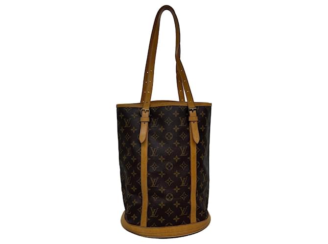 Louis Vuitton Bucket Brown Cloth  ref.712083
