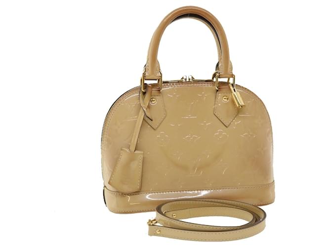 Louis Vuitton Alma Beige Patent leather  ref.712157