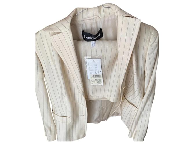 Louis Féraud Skirt suit Eggshell Cotton ref.712290 - Joli Closet