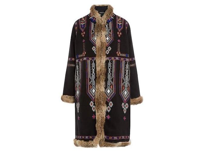 Antik Batik Manteaux, Vêtements d'extérieur Polyester Viscose Fourrure Multicolore  ref.712301