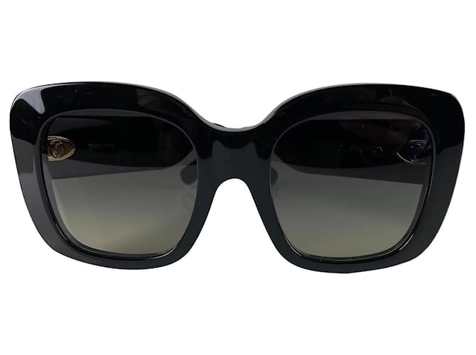 Louis Vuitton LV Empreinte Square Sunglasses Black Acetate. Size W