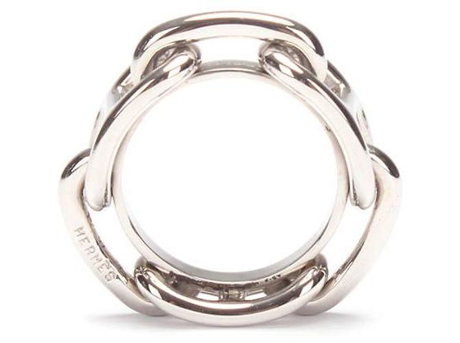 hermès Chaîne d'Ancre anel de prata