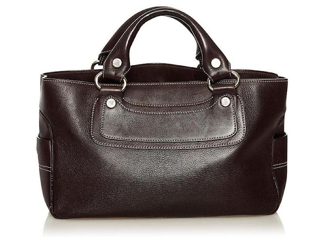 Céline celine Leather Boogie Handbag brown Pony-style calfskin  ref.713009