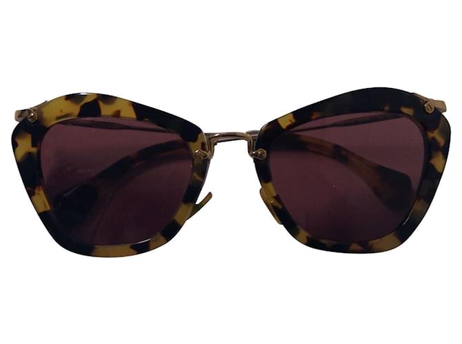 Miu Miu Cat Eye Sunglasses in Havana Brown Acetate Cellulose fibre  ref.713141