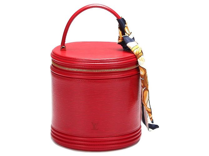 louis vuitton Epi Cannes Vanity Case red