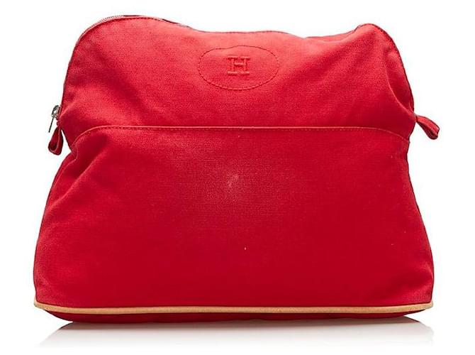hermès Bolide Pouch GM rot Metall  ref.713307