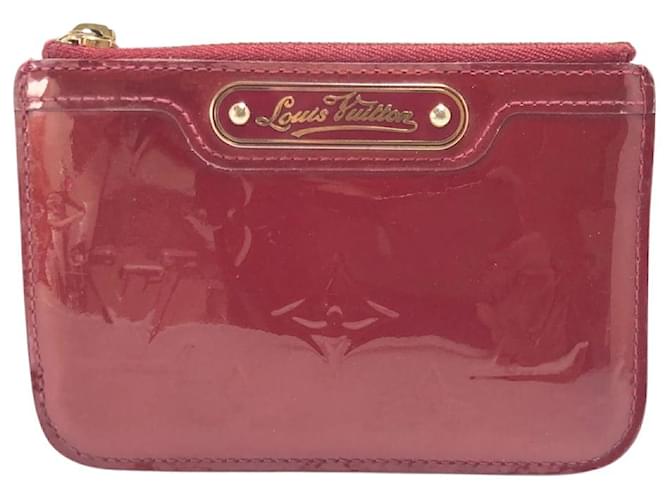 Louis Vuitton coin purse Red Leather  ref.713363