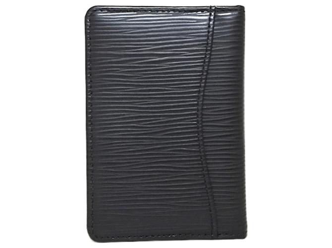 Louis Vuitton Organizer de poche Black Leather  ref.713375