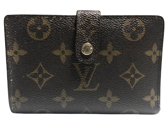 Louis Vuitton Portefeuille viennois Brown Cloth  ref.713471