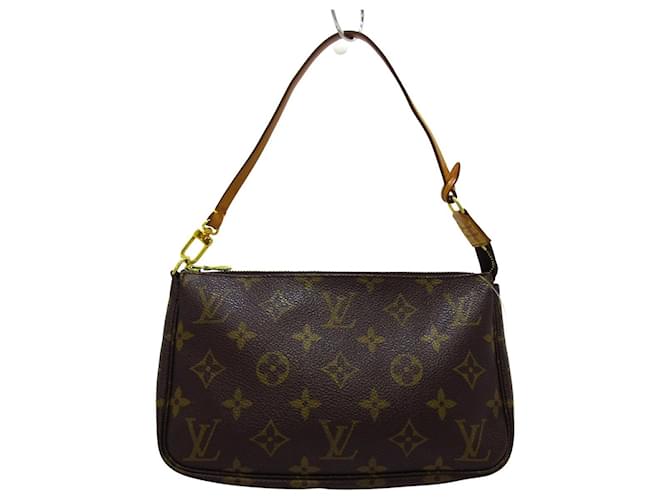 Louis Vuitton Pochette Accessoires Brown Cloth  ref.713538