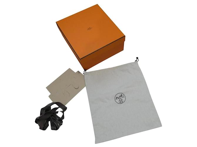 boite hermès pour birkin 30 set complet Orange  ref.713633