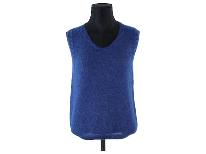 Autre Marque Pull Cardigan Missegle 36 Laine Bleu ref.714076