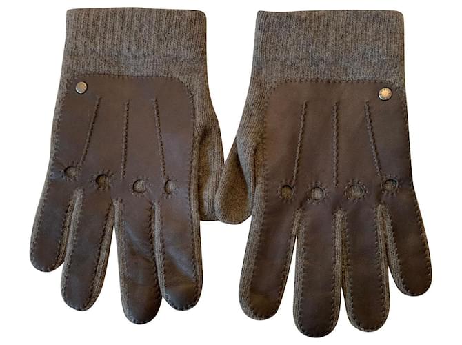 Loewe Handschuhe aus grauer Wolle  ref.714131