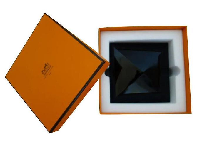 Hermès MEDOR Briefbeschwerer mit seiner Box Schwarz