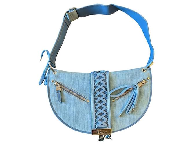Dior Admit It Bleu Jean handbag, part not found Light blue Denim  ref.714290