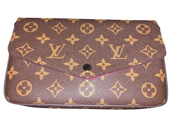 Louis Vuitton Felicie Brown Leather  ref.714298