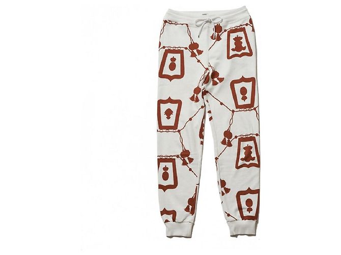 Hermès *Calça jogger HERMES 21SS Marrom Branco