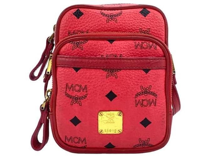 MCM CROSSBODY BAG BLACK PINK RED SMALL ref.714335 - Joli Closet
