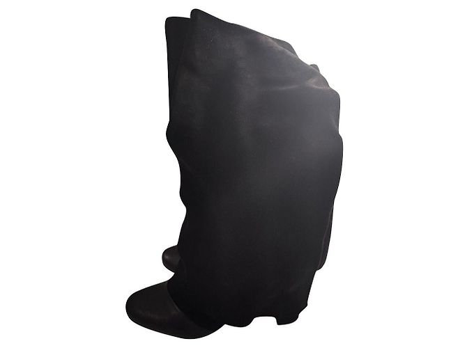 See by Chloé Stiefel aus Lammleder Schwarz