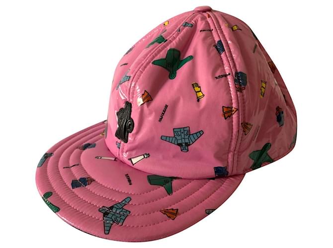 Moncler Grenoble Pink hat Nylon  ref.714435