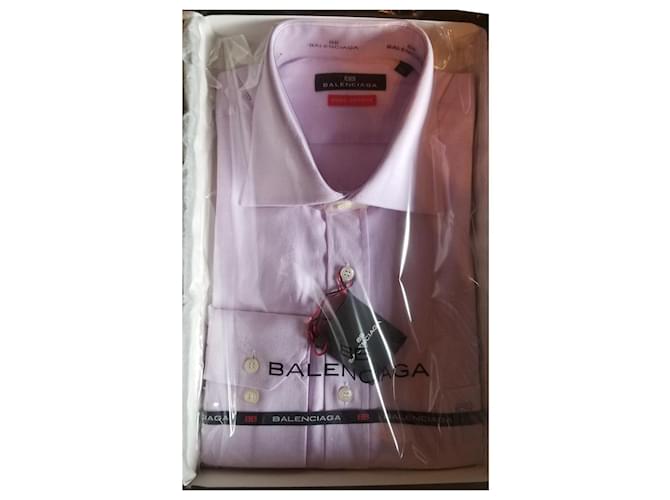 Balenciaga chemises Coton Rose  ref.714453