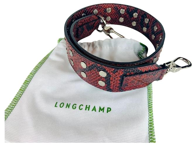 Longchamp borse, portafogli, casi Rosso Pelle  ref.714538