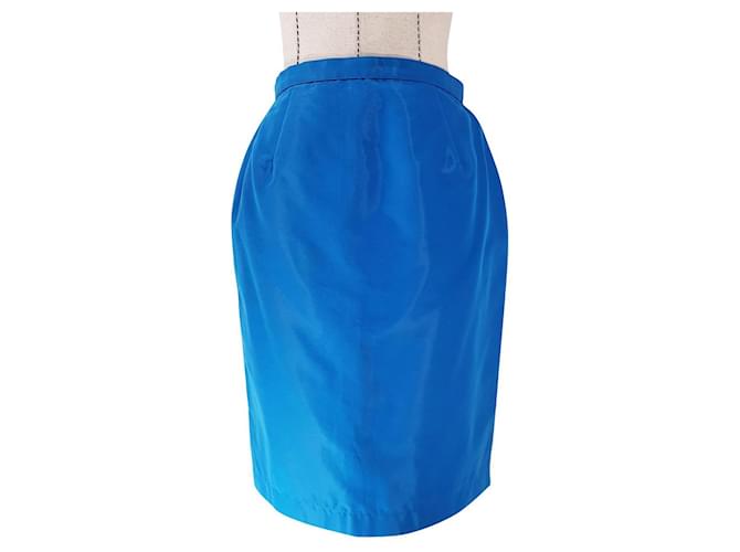 Thierry Mugler Skirts Blue Cotton Polyamide  ref.714546