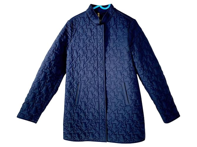 Loro Piana Girl Coats outerwear Navy blue Polyamide  ref.714549