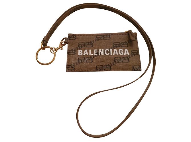 Balenciaga Clutch Tasche Leder Braun