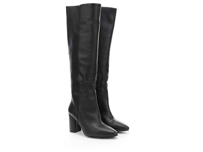 Claudie Pierlot Boots Black Leather  ref.714563