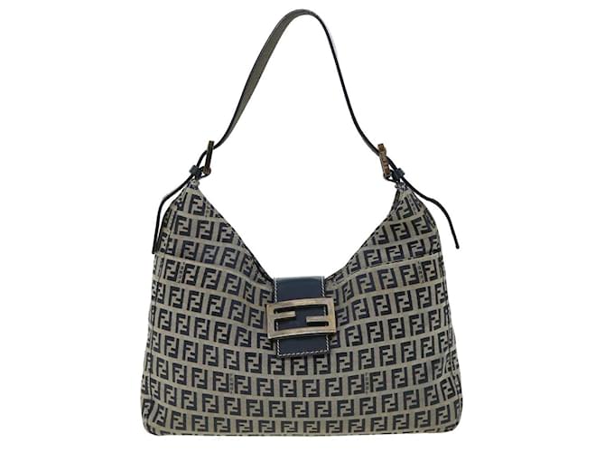 Baguette Baguete Fendi Mamma Azul marinho Lona  ref.715171