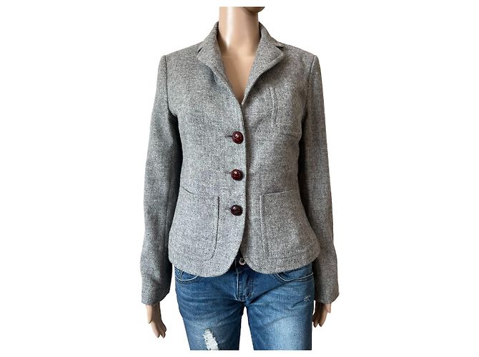 J.Crew Grey Wool Jacket XS