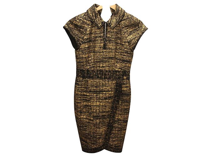 Chanel Dresses Black Golden
