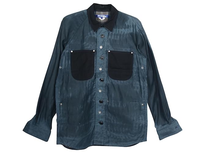Autre Marque Junya Watanabe Comme Des Garcons Herrenhemd mit Knopfleiste vorne aus mehrfarbiger Baumwolle  ref.715848