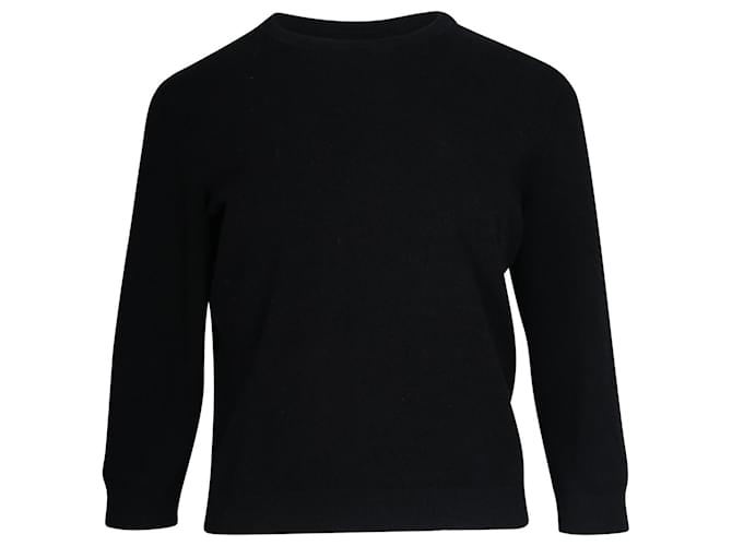 Apc a.P.C Crewneck Sweater in Black Cotton  ref.715893