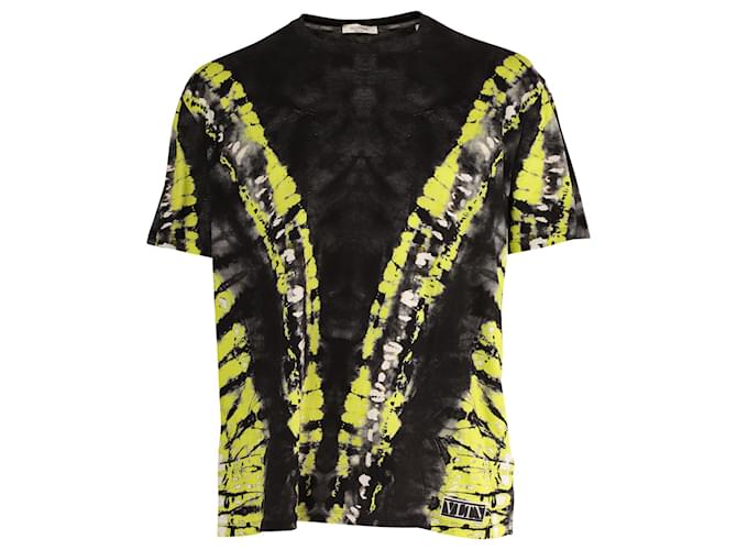 Valentino Garavani VLTN Pop Skin T-Shirt in Black Cotton  ref.715972