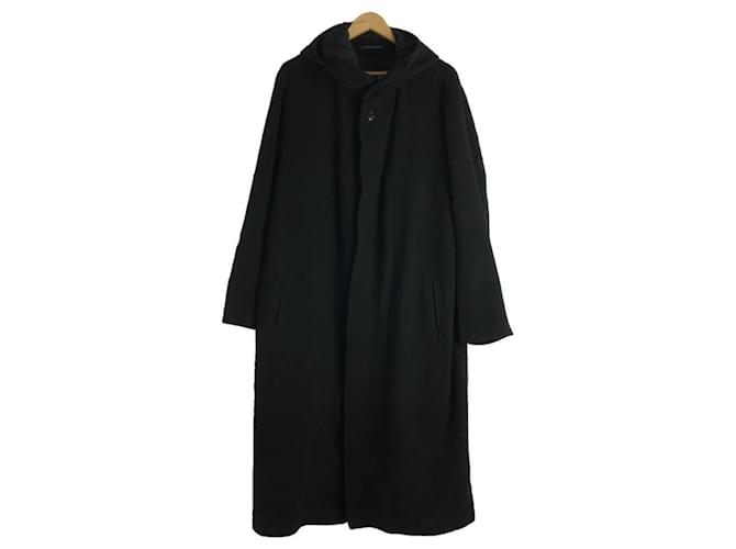 Yohji Yamamoto Pour Homme Coat Black Wool  ref.716148