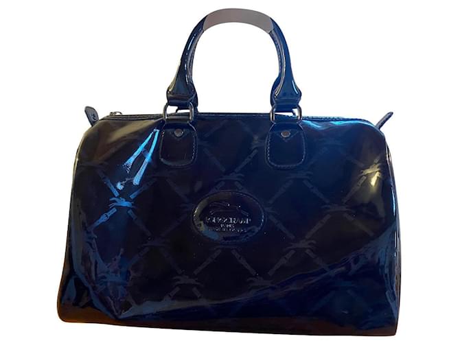 Longchamp Bowling Bag Black Patent leather  ref.716158