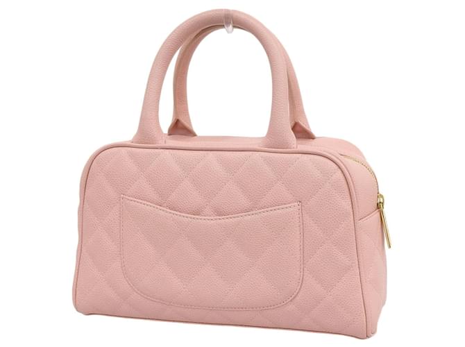 Chanel Bowling Pink Leather  ref.716233