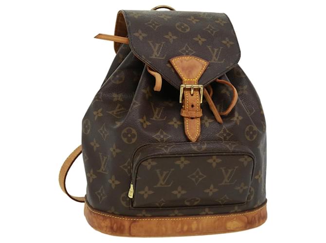 LOUIS VUITTON Monogram Montsouris MM Backpack M51136 LV Auth tp181